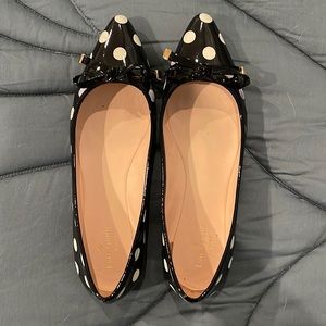 Kate Spade Polka Dot Pointed Flats - Size 10